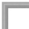 Amanti Art Non-Beveled Wall Mirror, Peak Polished Nickel Narrow Frame